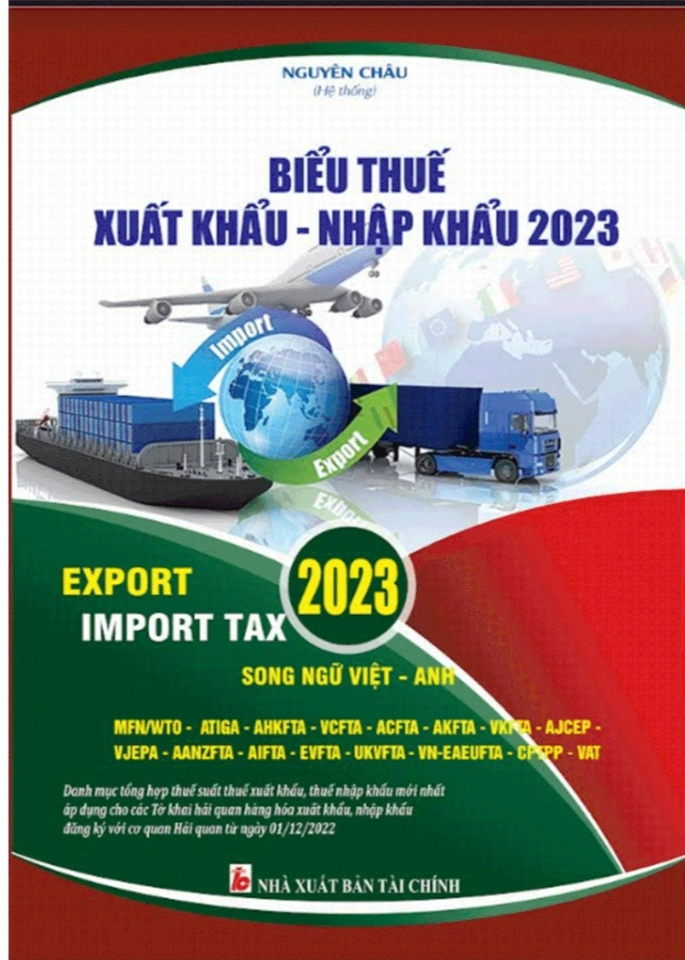 Biểu thuế xuất nhập khẩu 2023